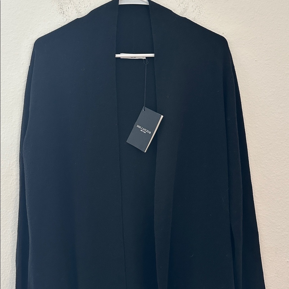 MM Lafleur Black wool cardigan